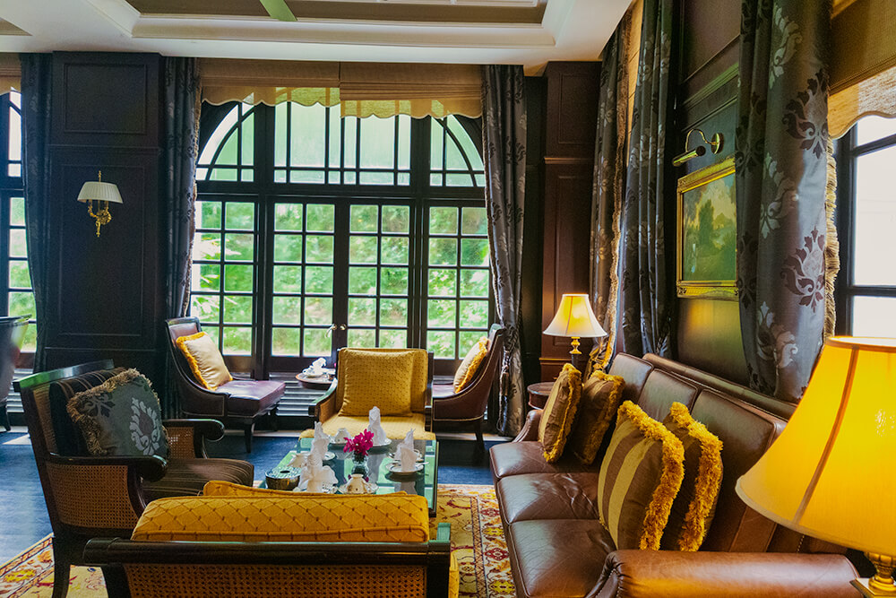 drawing room at The Majestic Hotel Kuala Lumpur