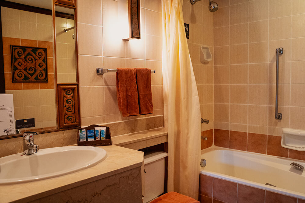 chalet bathroom in damai beach resort