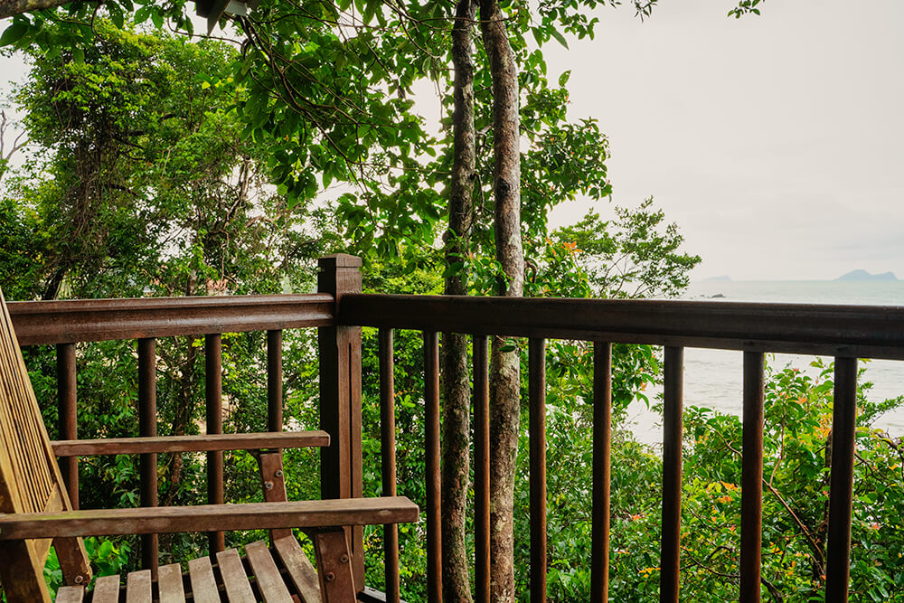 balcony in permai rainforest resort