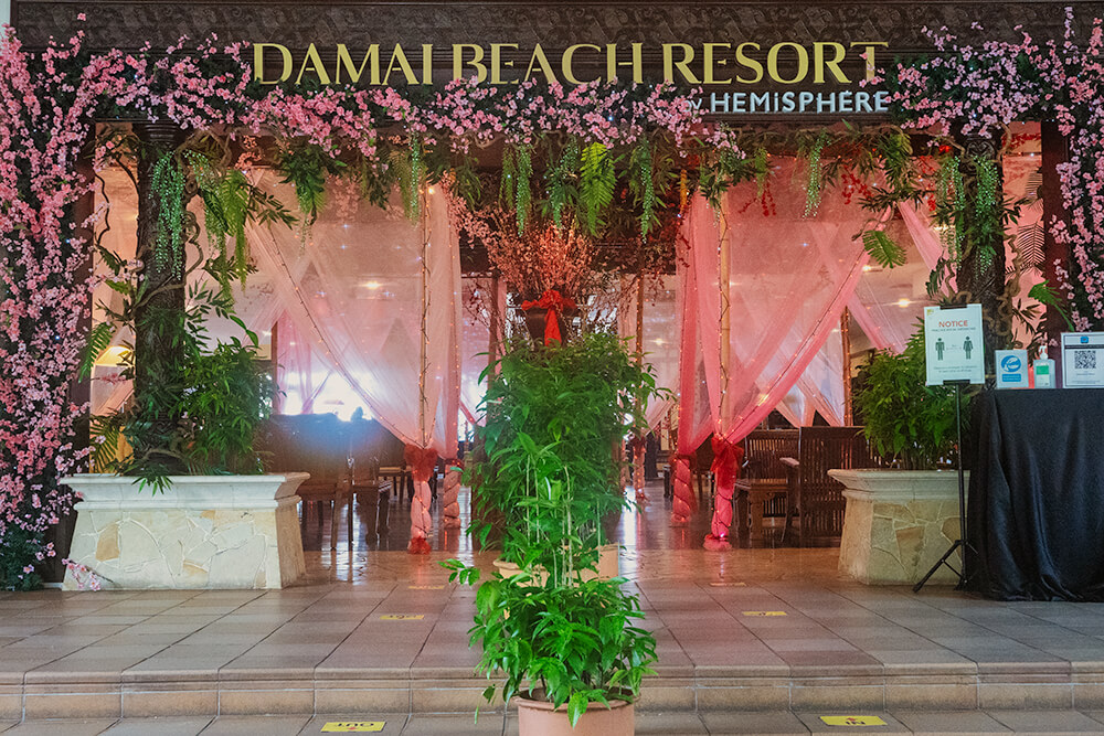entrance at damai beach resort