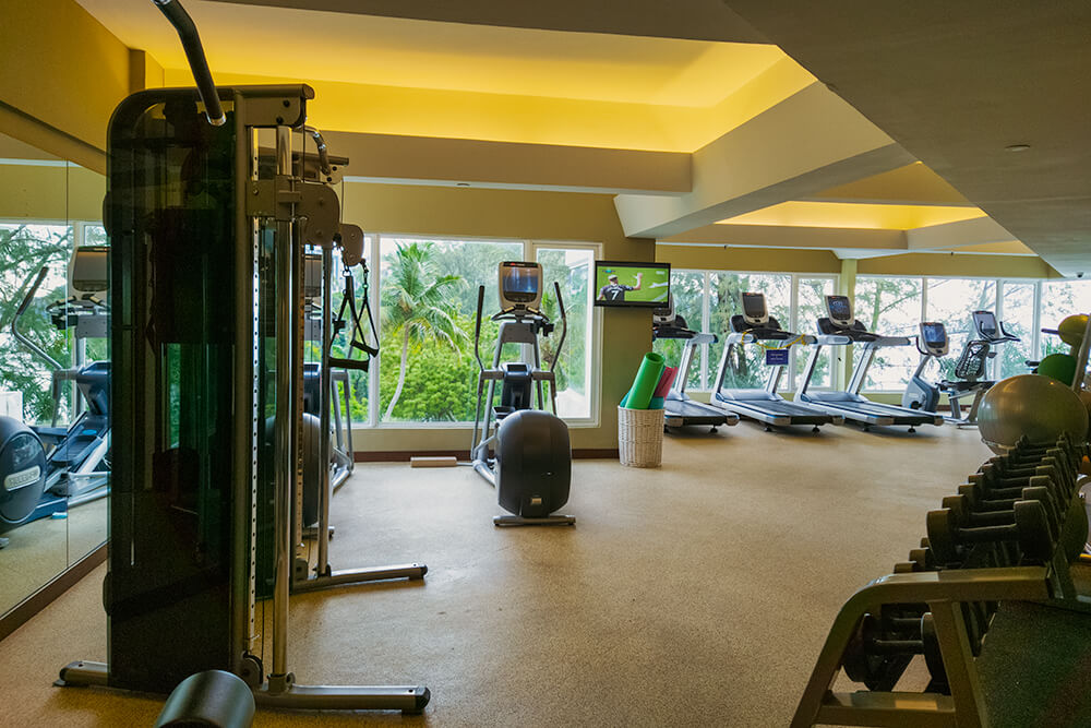 gym at doubletree resort by hilton penang