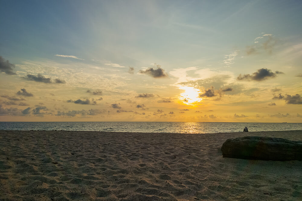 sunrise at desaru beach