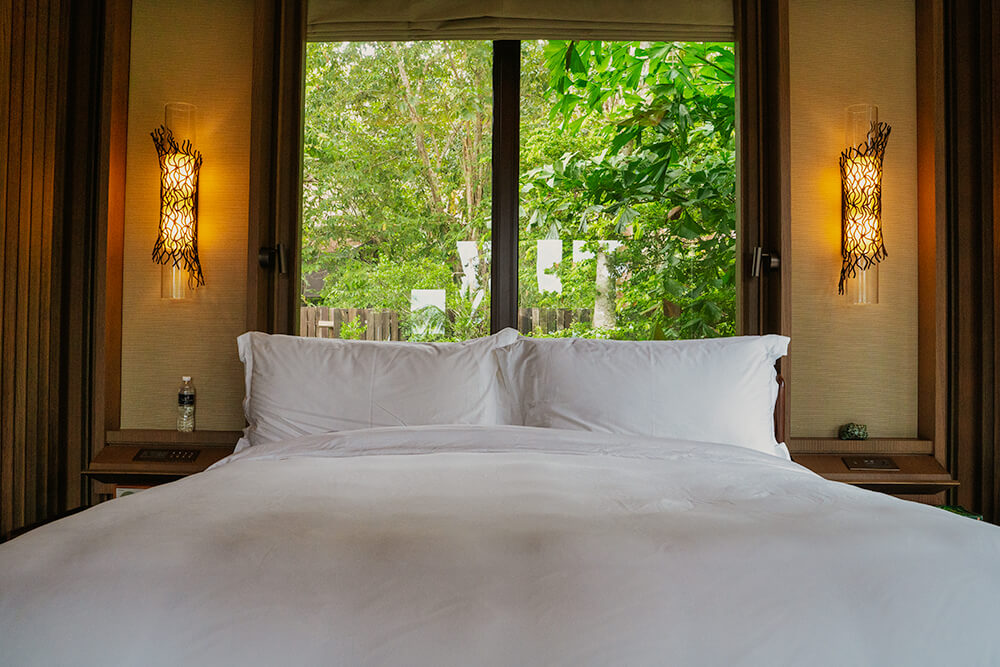 beach villa bed room in The Ritz-Carlton Langkawi
