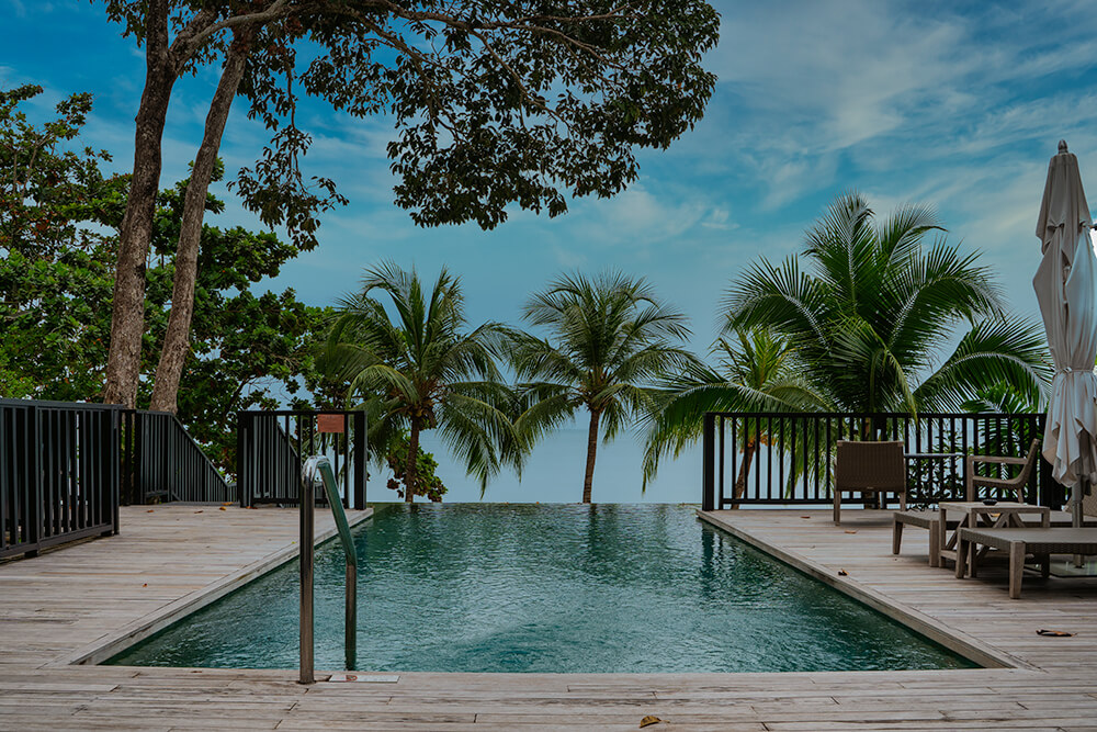 beach villa private pool in The Ritz-Carlton Langkawi
