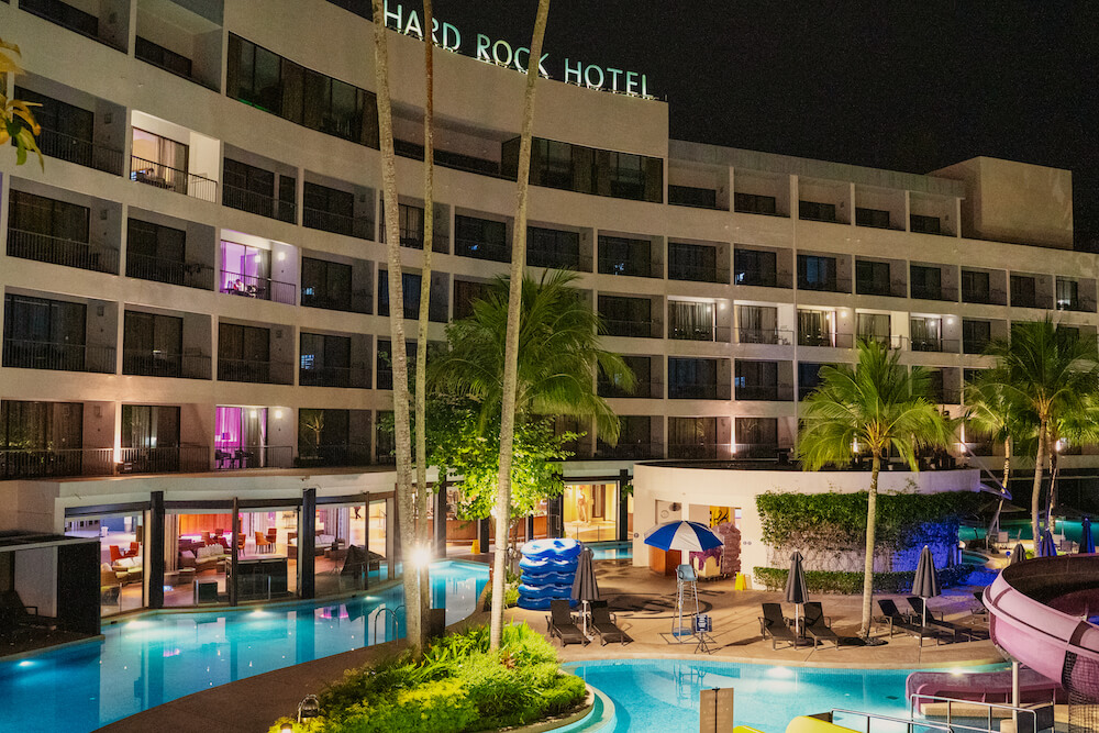 night view in hard rock hotel penang
