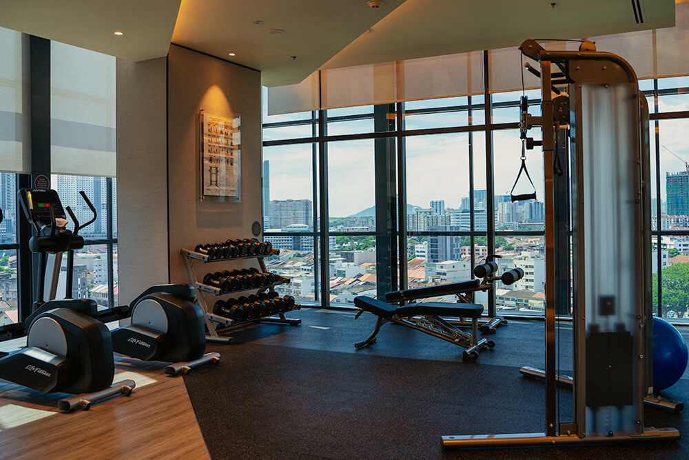gym in courtyard by marriott penang