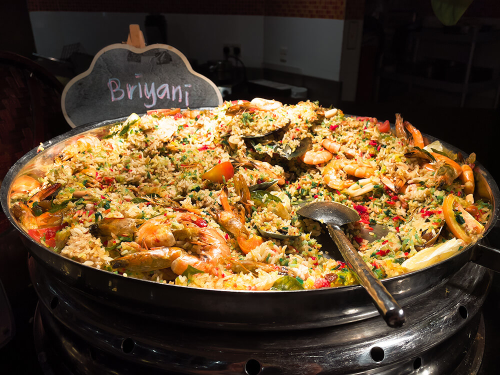 briyani seafood in Miri Marriott Resort & Spa