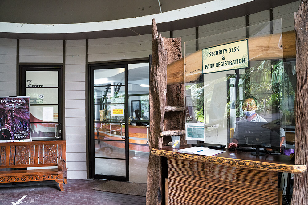 Registration counter mulu national park
