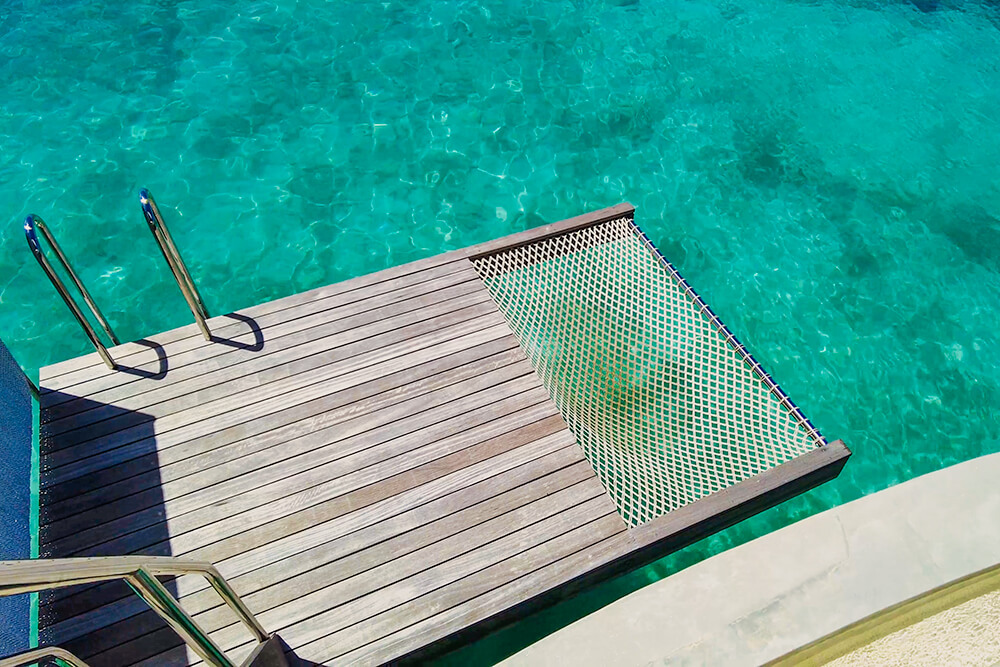 ocean pool villa from the ritz carlton maldives, fari islands
