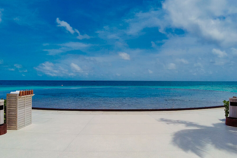 public pool at the ritz carlton maldives, fari islands