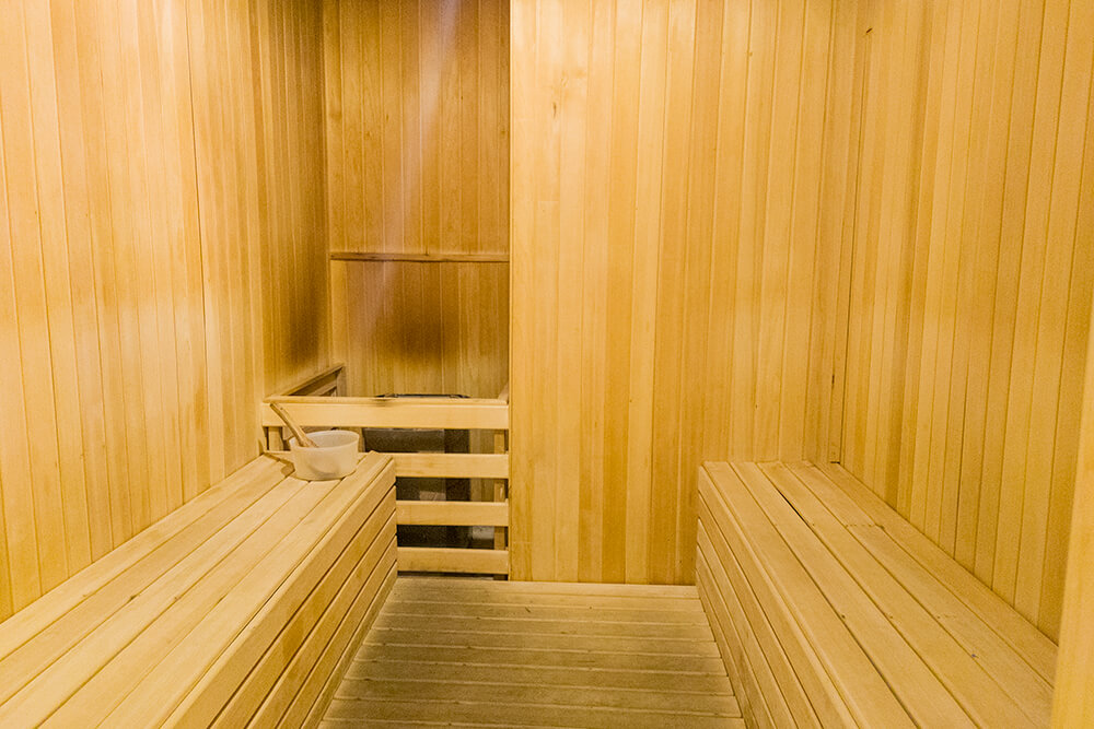 sauna room in doubletree by hilton melaka
