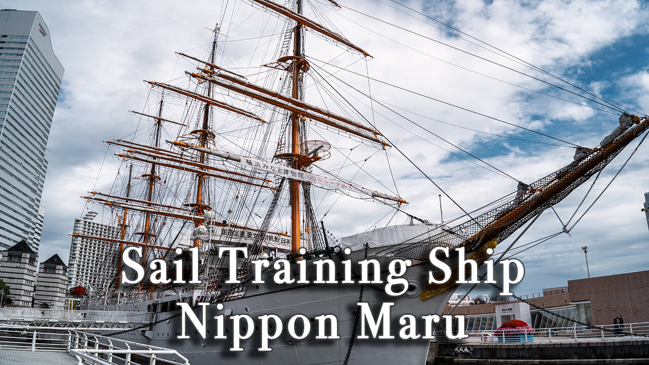 Sail Training Ship Nippon Maru at Yokohama, Japan