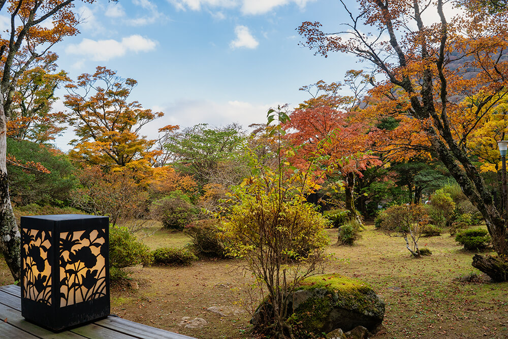 japanese garden view from luxury room "senshintei" matsuzakaya honten