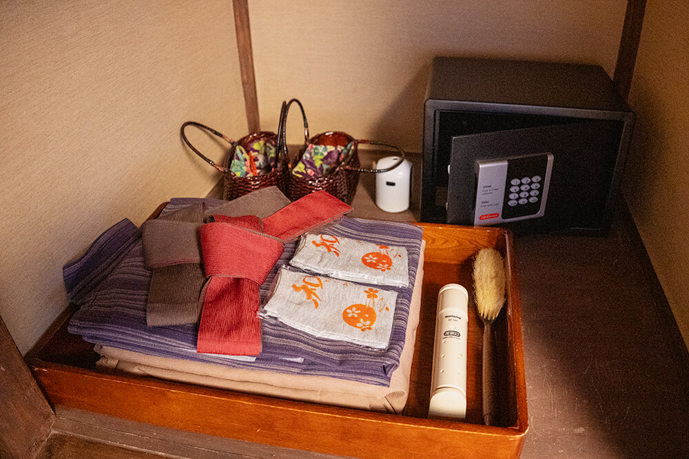 yukata is provided from luxury room "senshintei" matsuzakaya honten