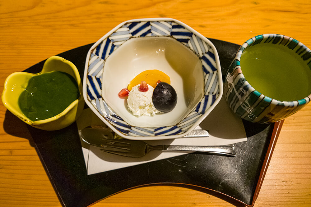 dinner in restaurant "en" at matsuzakaya honten